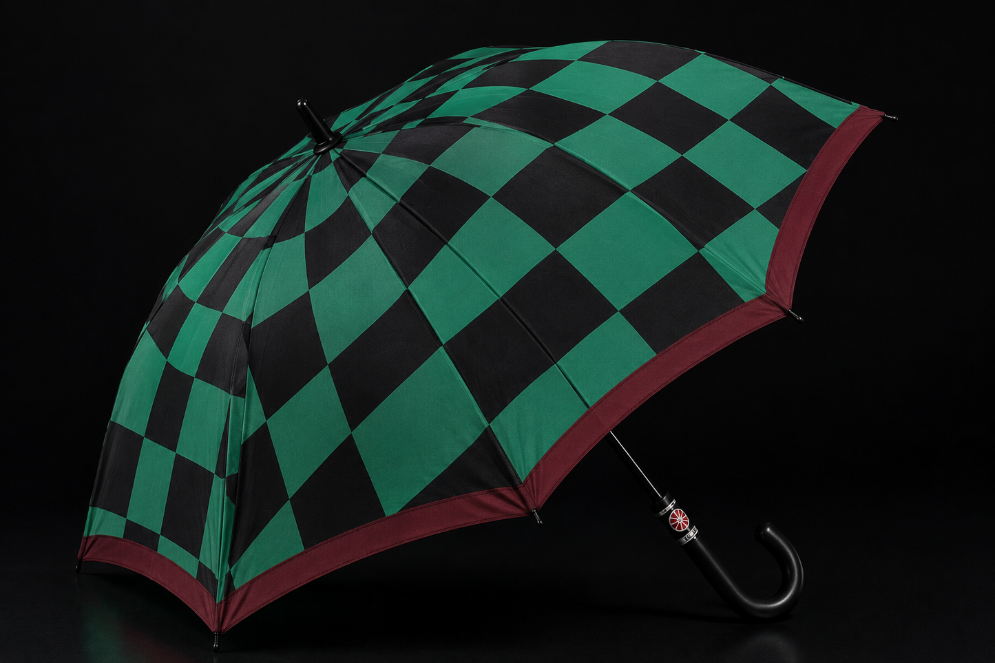 The Slayer's Canopy — Emerald Chess Umbrella