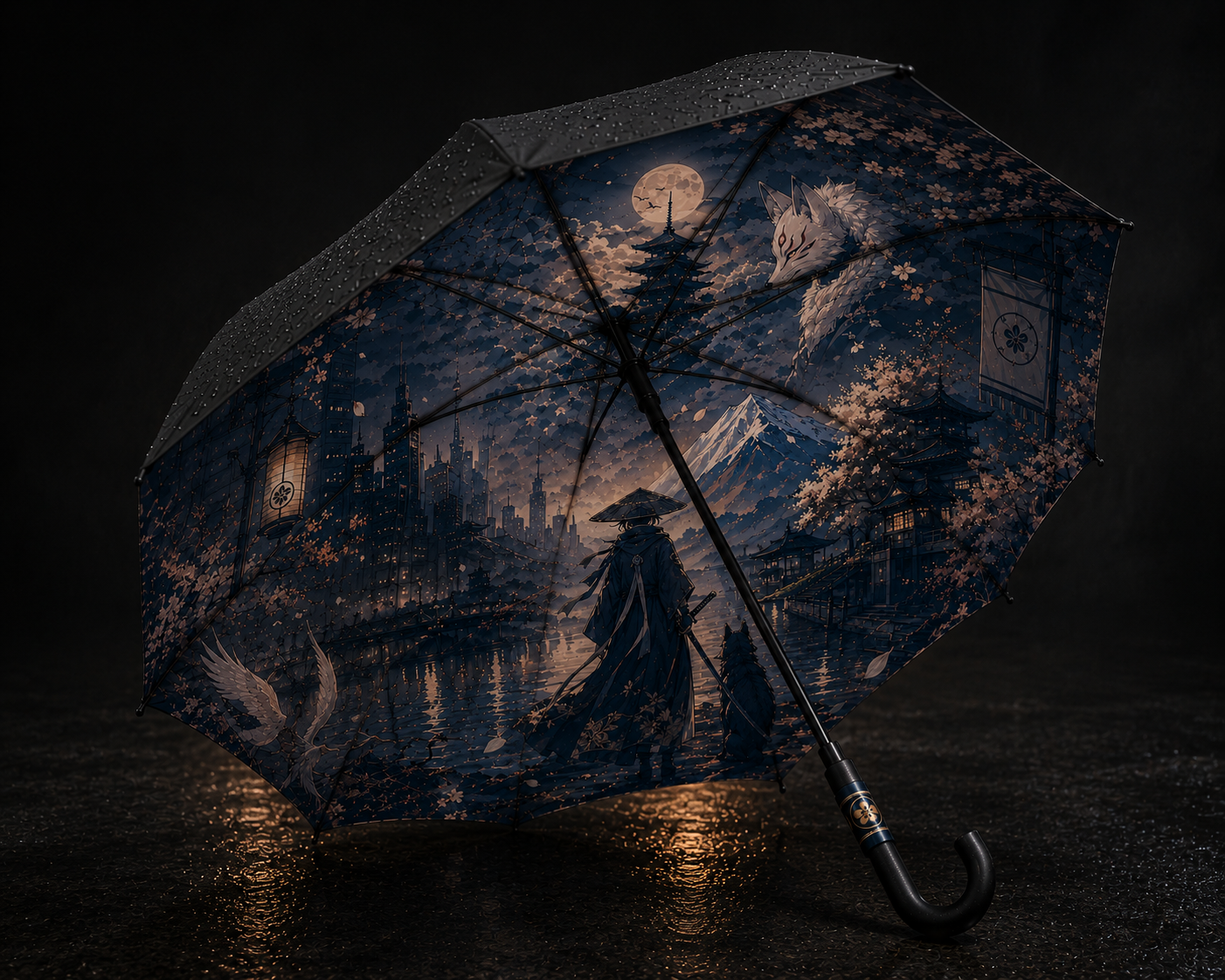 Moonlit Ronin Umbrella