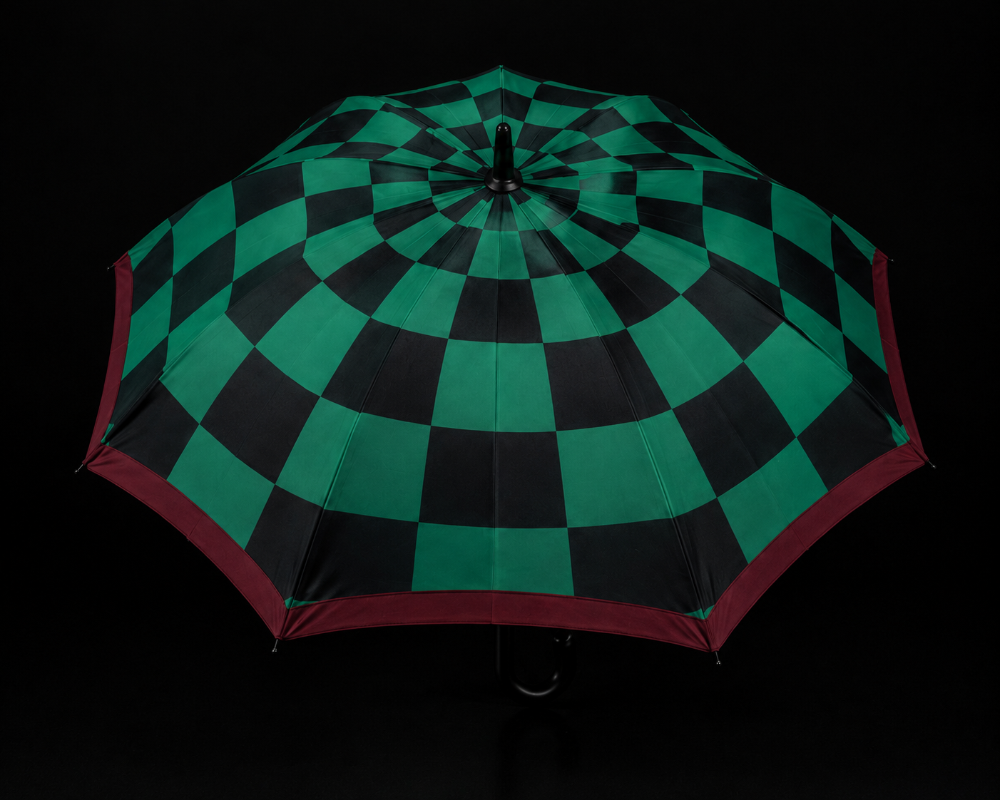 The Slayer's Canopy — Emerald Chess Umbrella