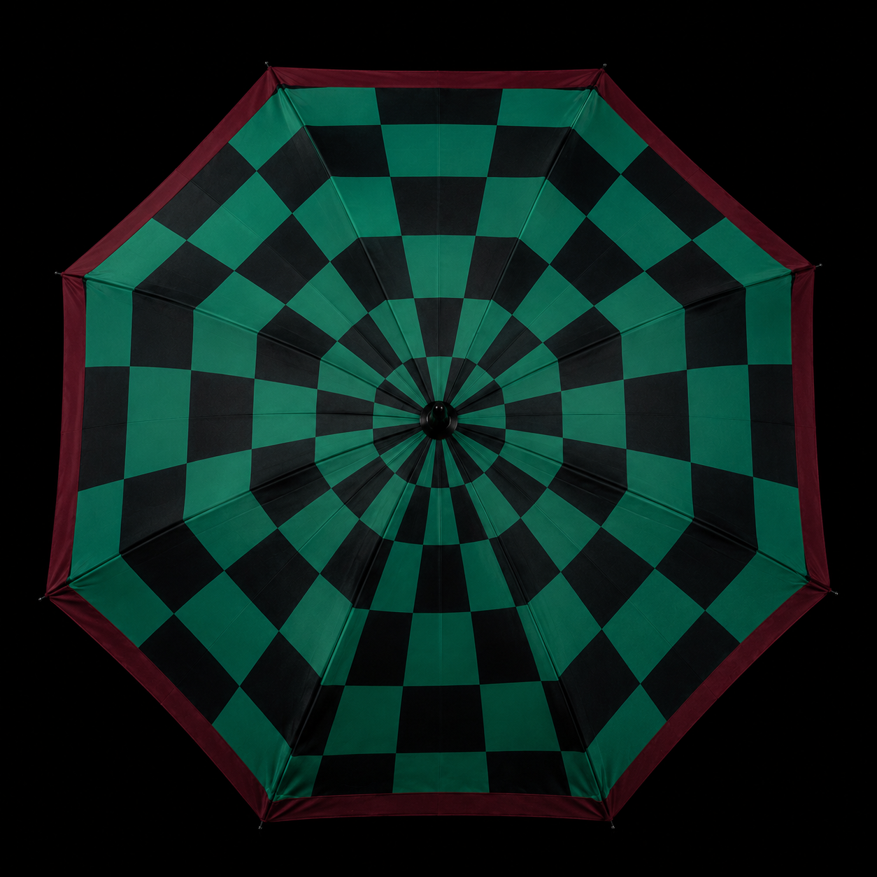 The Slayer's Canopy — Emerald Chess Umbrella