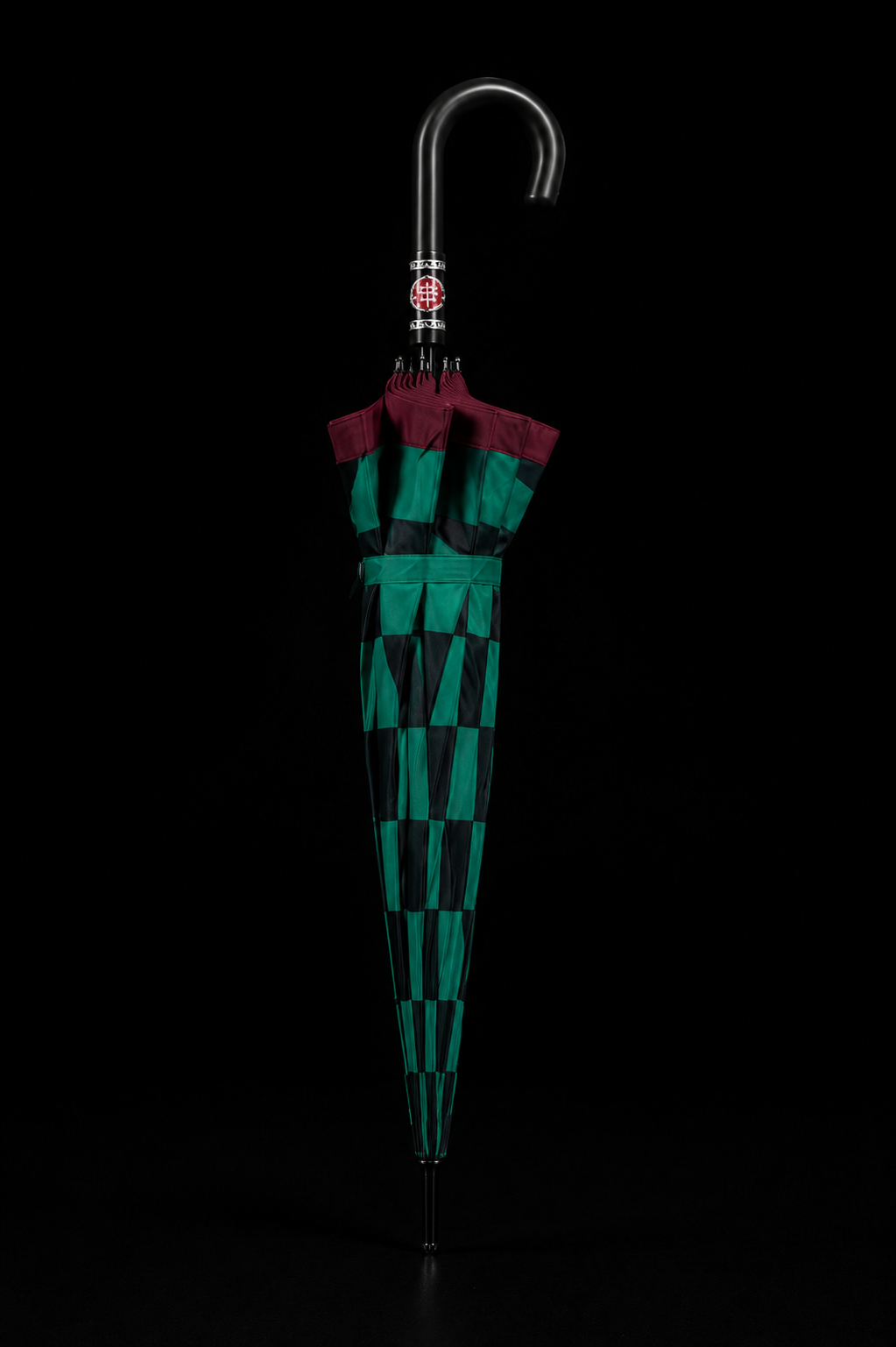 The Slayer's Canopy — Emerald Chess Umbrella